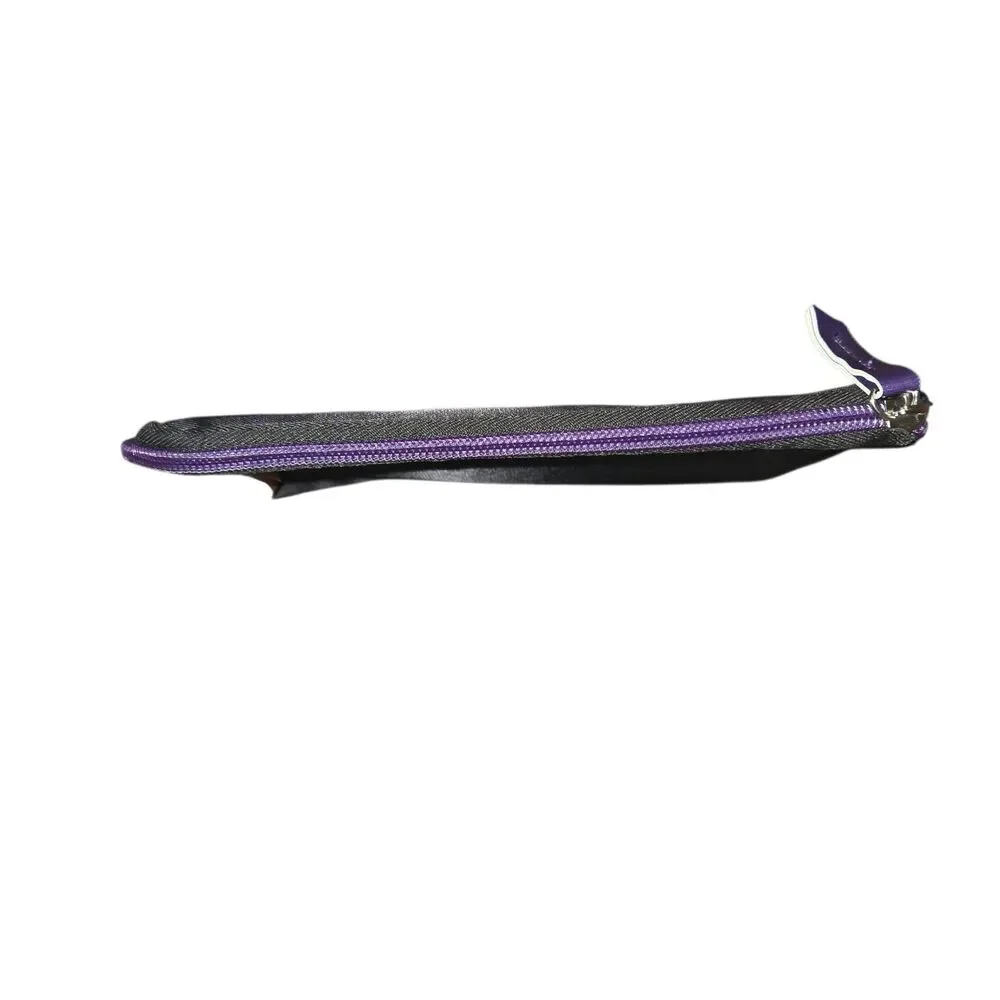 TUMI for Delta One Business Class Purple Trim Soft Amenity Pouch Travel Cosmetic